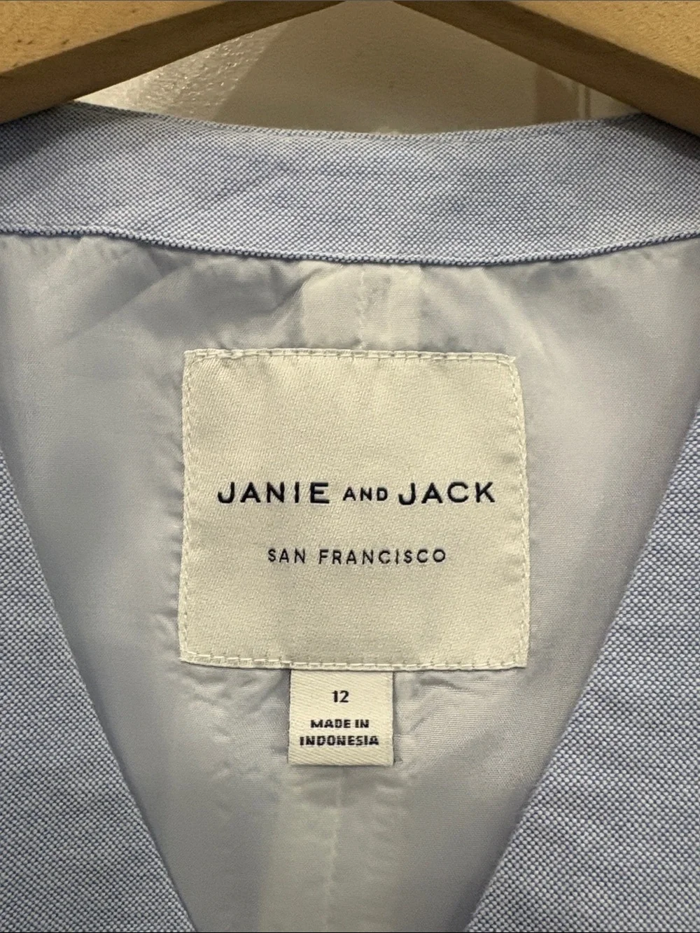Janie and Jack Light Blue Linen Blend Boys' Vest